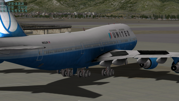 Bremsklappen ausgefahren